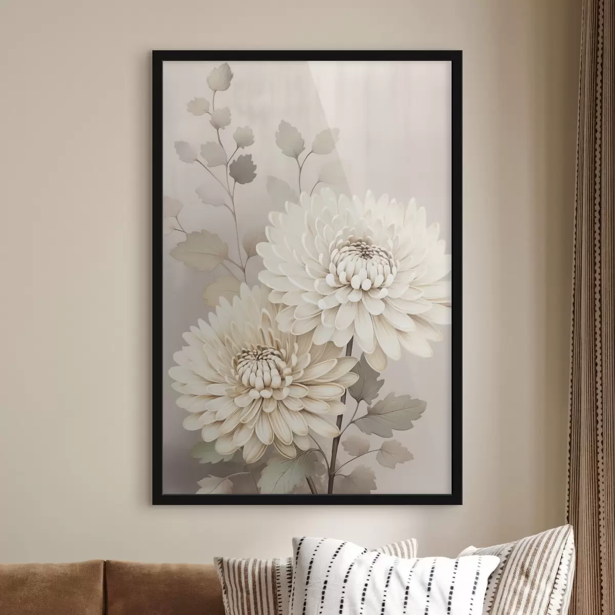 Affiche Chrysanthèmes abstraits f46257
