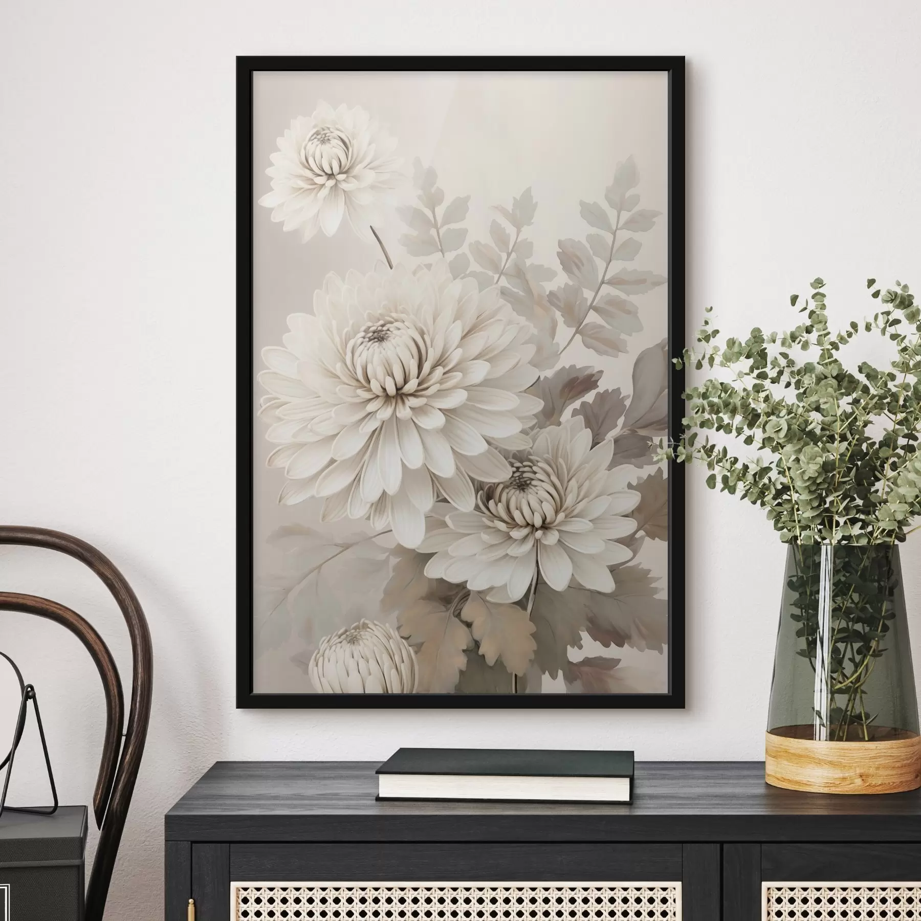 Fotobehang Abstracte chrysanten f46261