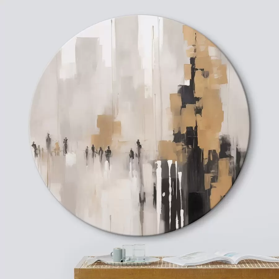  Schilderijen Abstract stedelijk landschap r46305