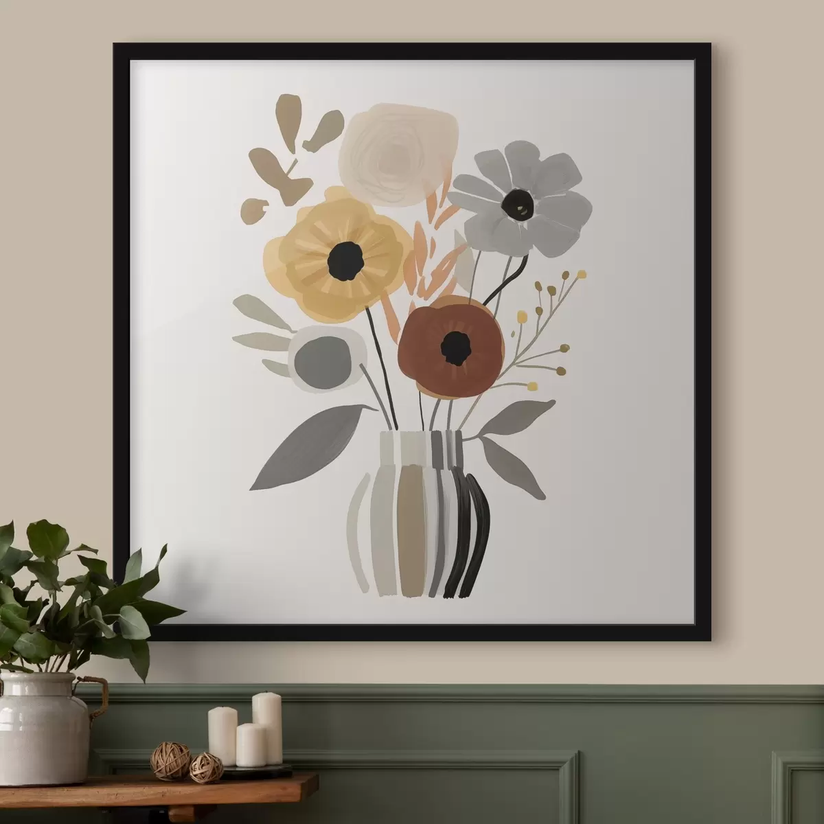 Affiche Fleurs dans un vase f46302