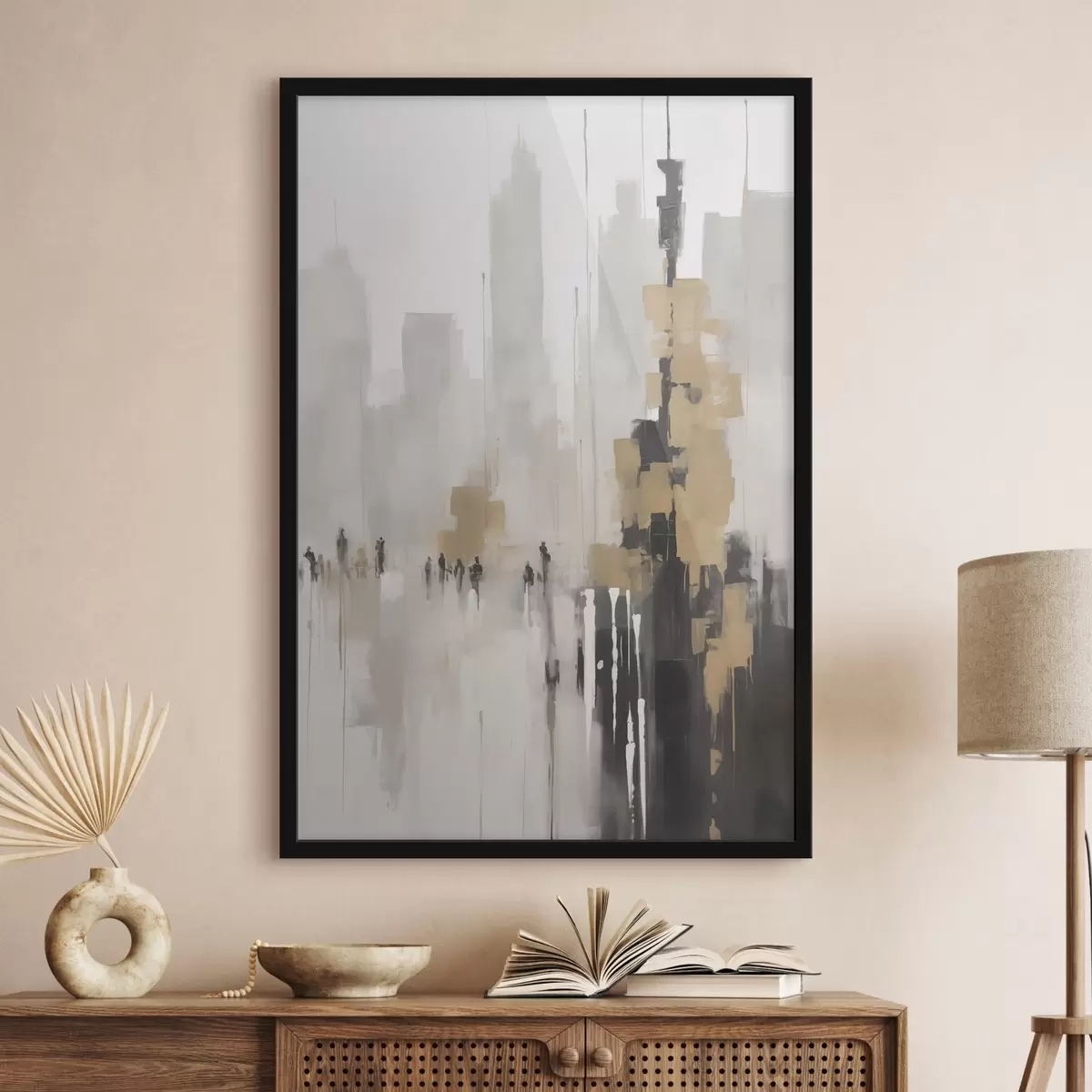 Affiche Paysage urbain abstrait f46305