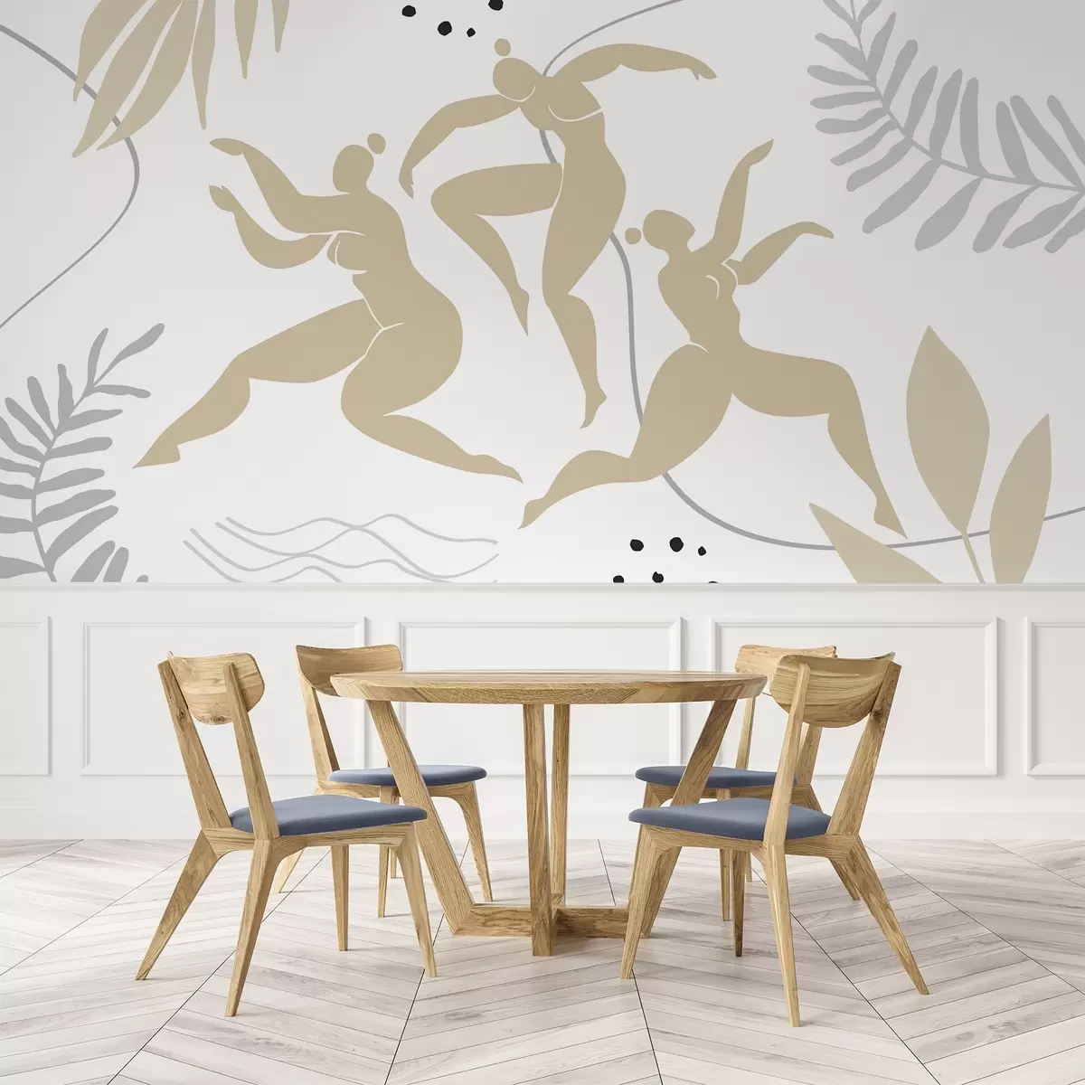 Fotobehang Abstracte silhouetten van vrouwen w04725