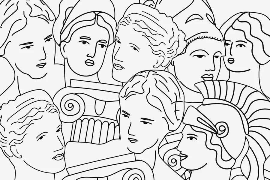 Fotobehang Oude gezichten w04728