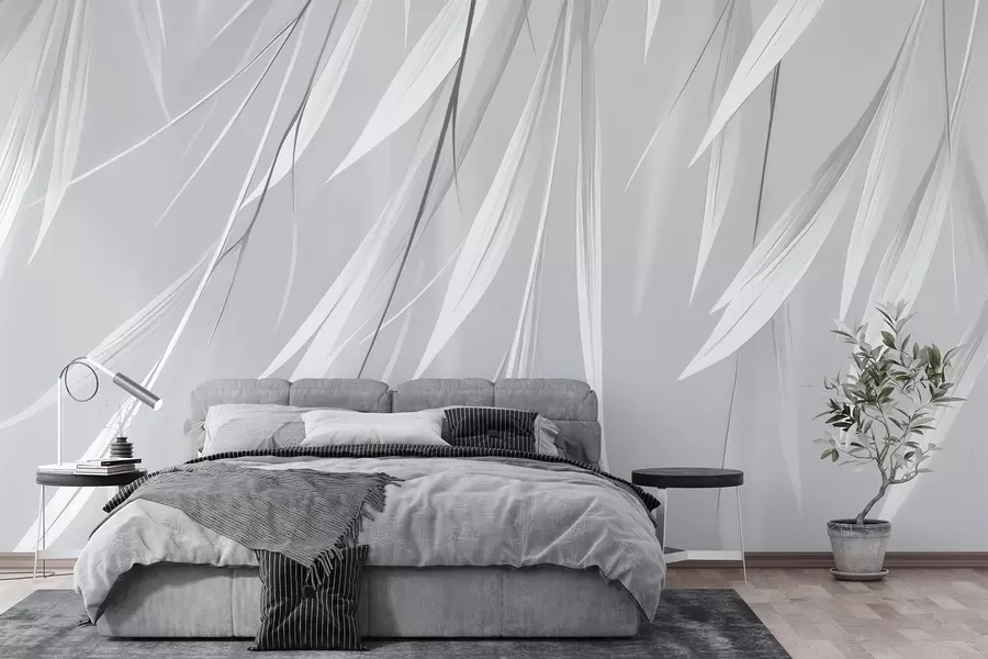 Fotobehang Hangende dunne bladeren w04703v3