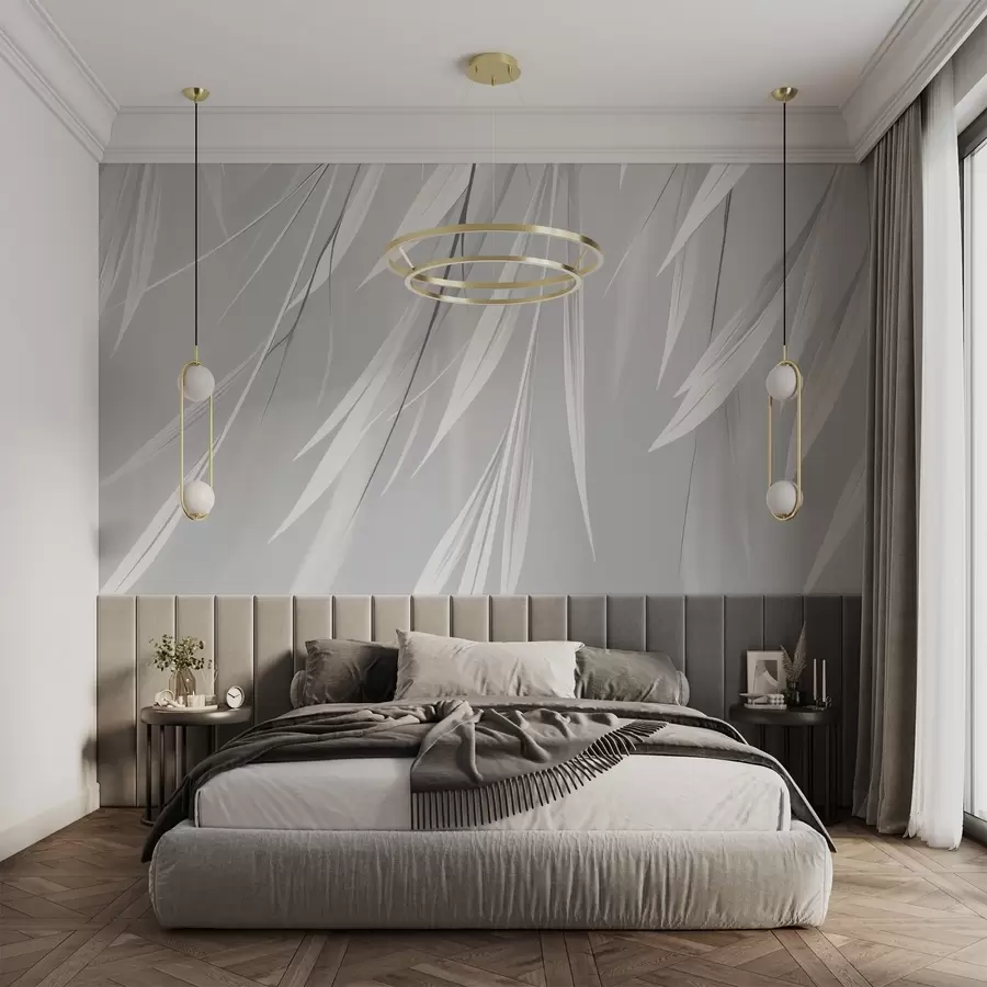 Fotobehang Hangende dunne bladeren w04703v3