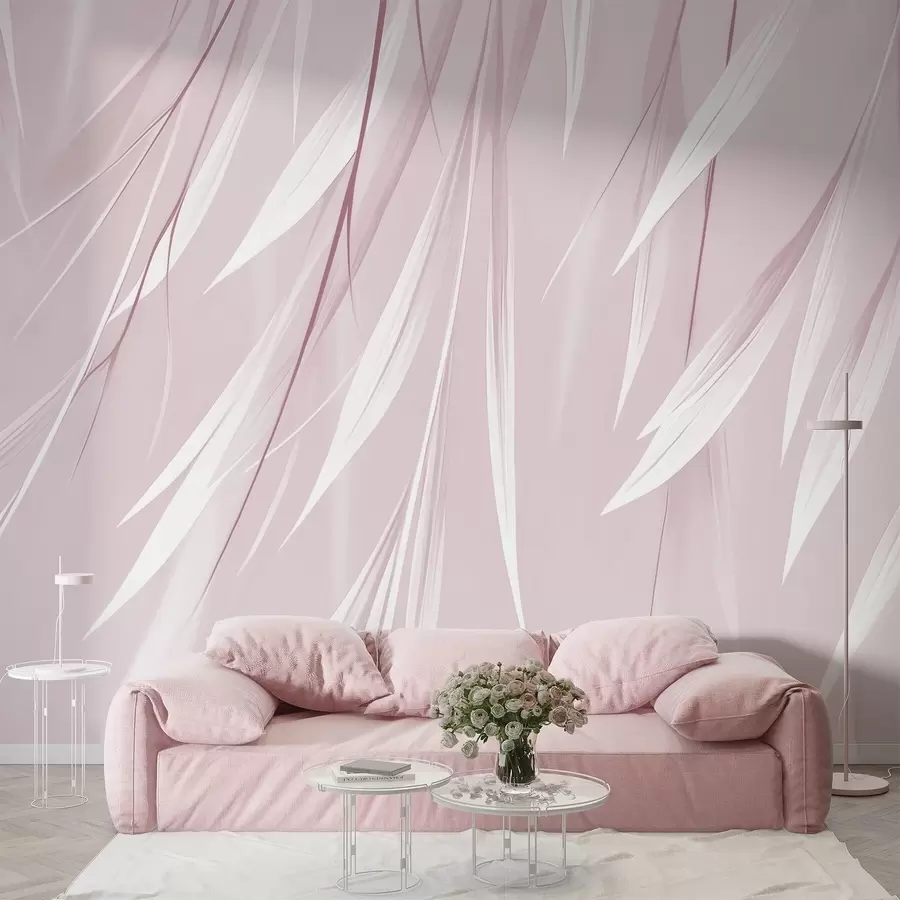 Fotobehang Hangende dunne bladeren w04703v4