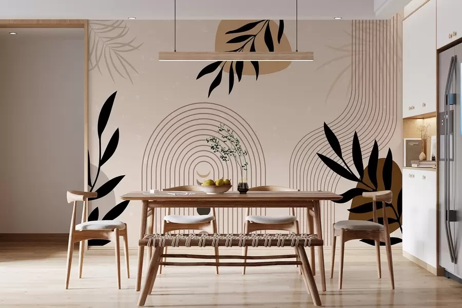 Papier peint photo Résumé avec des plantes w04745