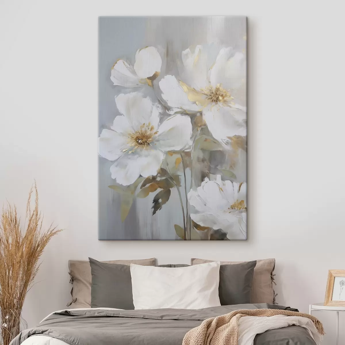  Schilderijen Abstracte bloemen imitatie van schilderkunst s46346