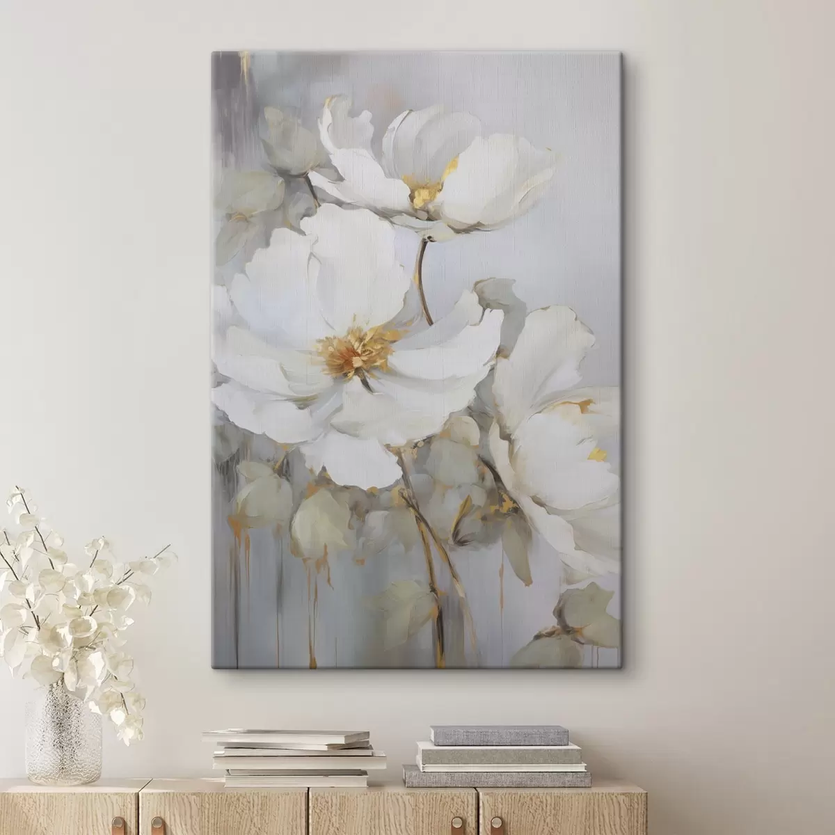  Schilderijen Abstracte bloemen s46347