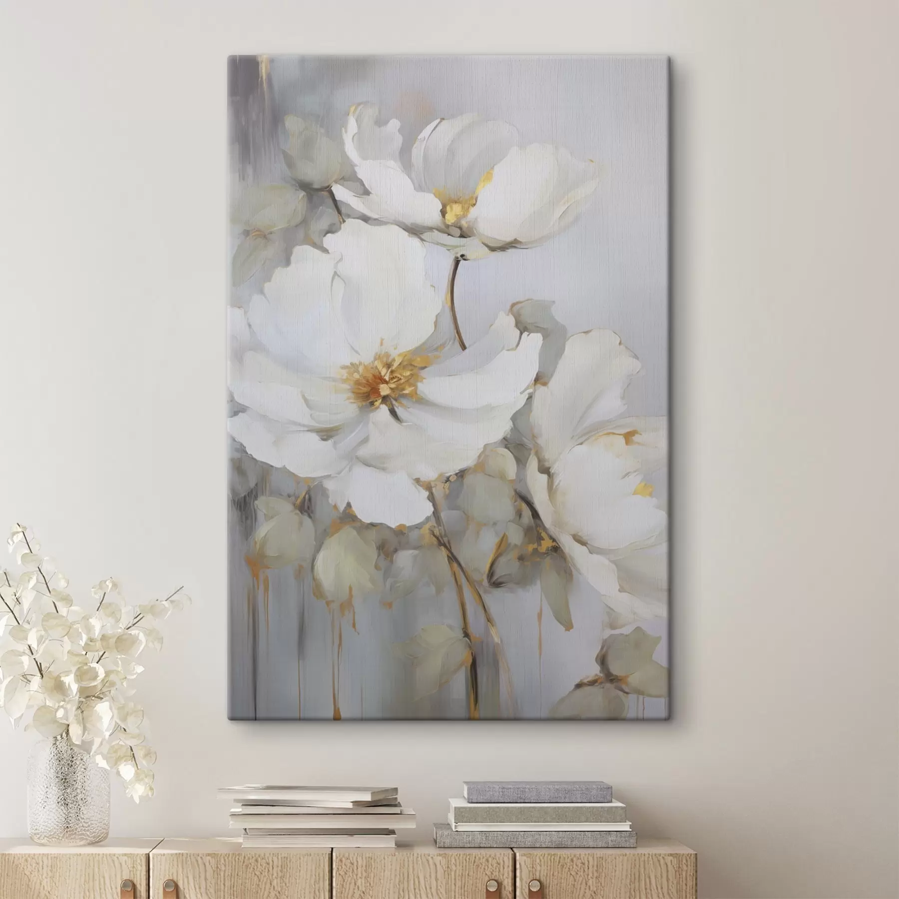  Schilderijen Abstracte bloemen s46347