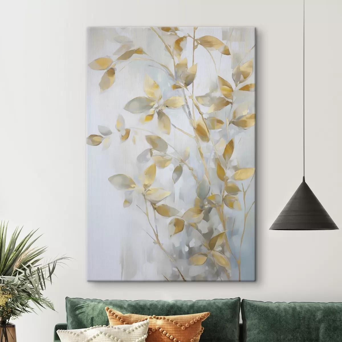  Peintures Feuilles abstraites imitation de peinture s46348