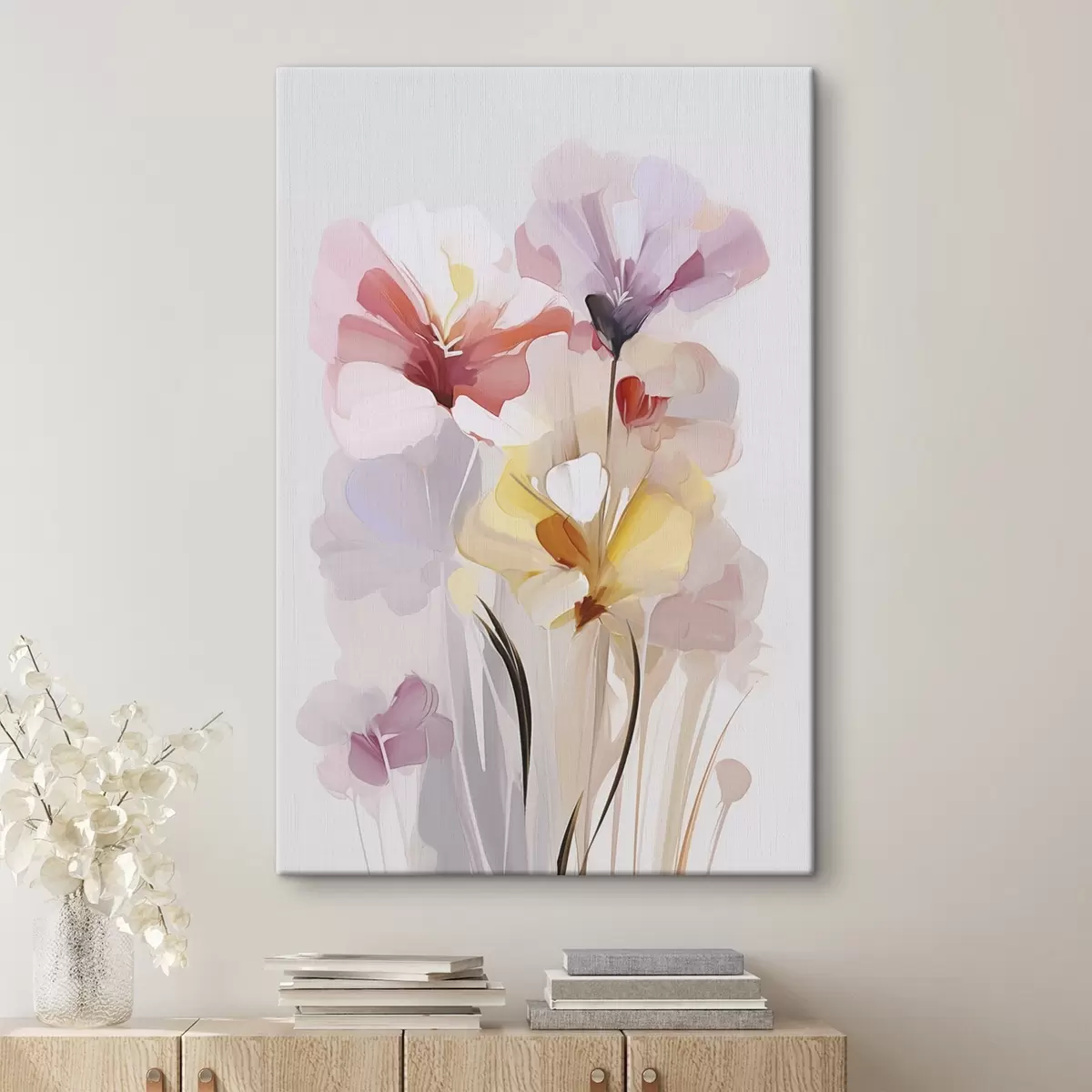  Schilderijen Abstract boeket bloemen s46354
