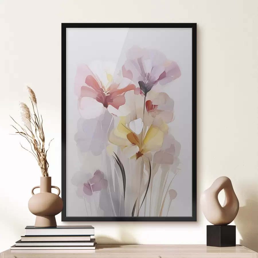 Papier peint photo Bouquet de fleurs abstrait f46354