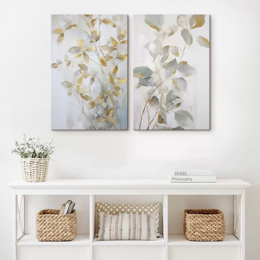  Peintures Feuilles abstraites imitation de peinture m00907