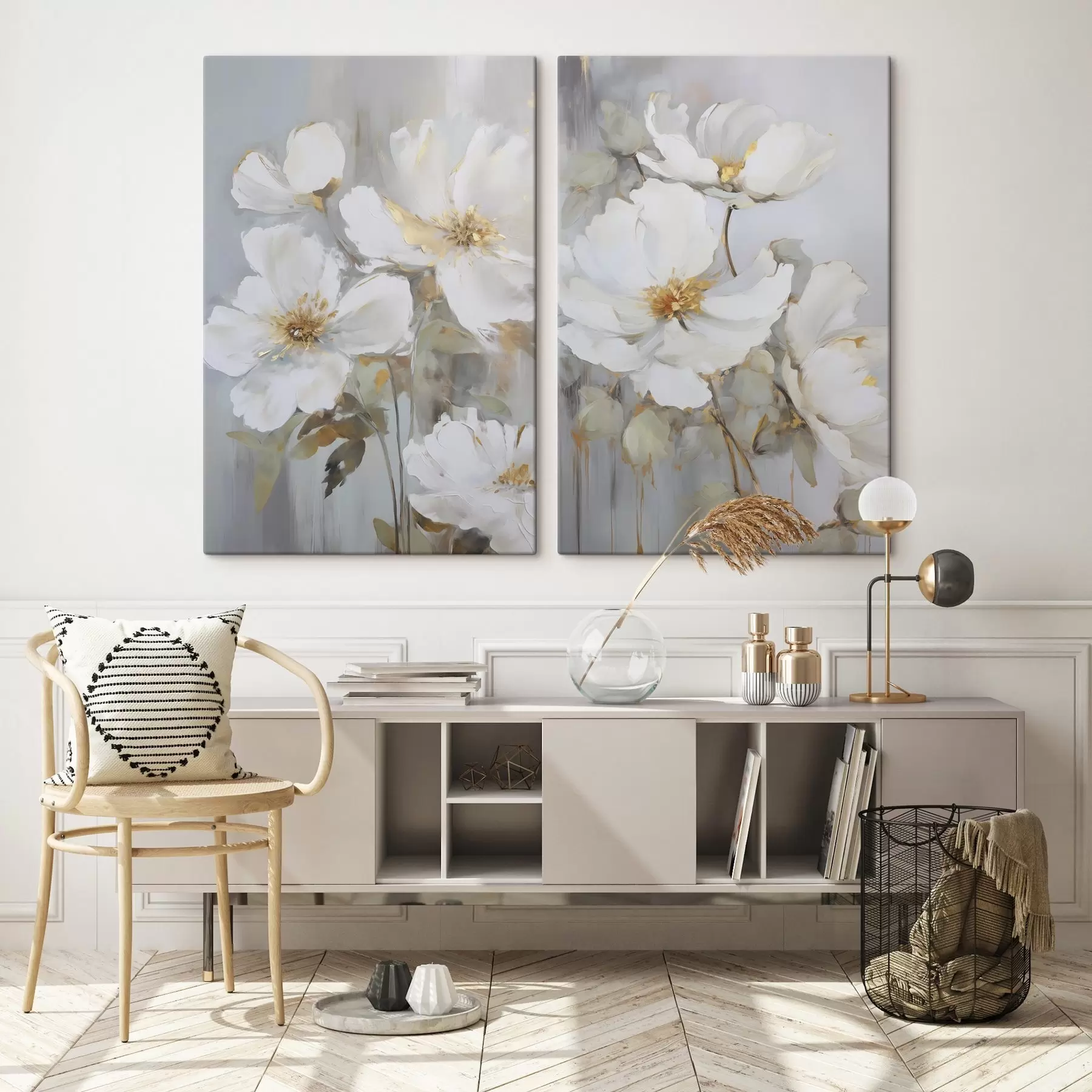  Peintures Fleurs abstraites imitation de peinture m00906