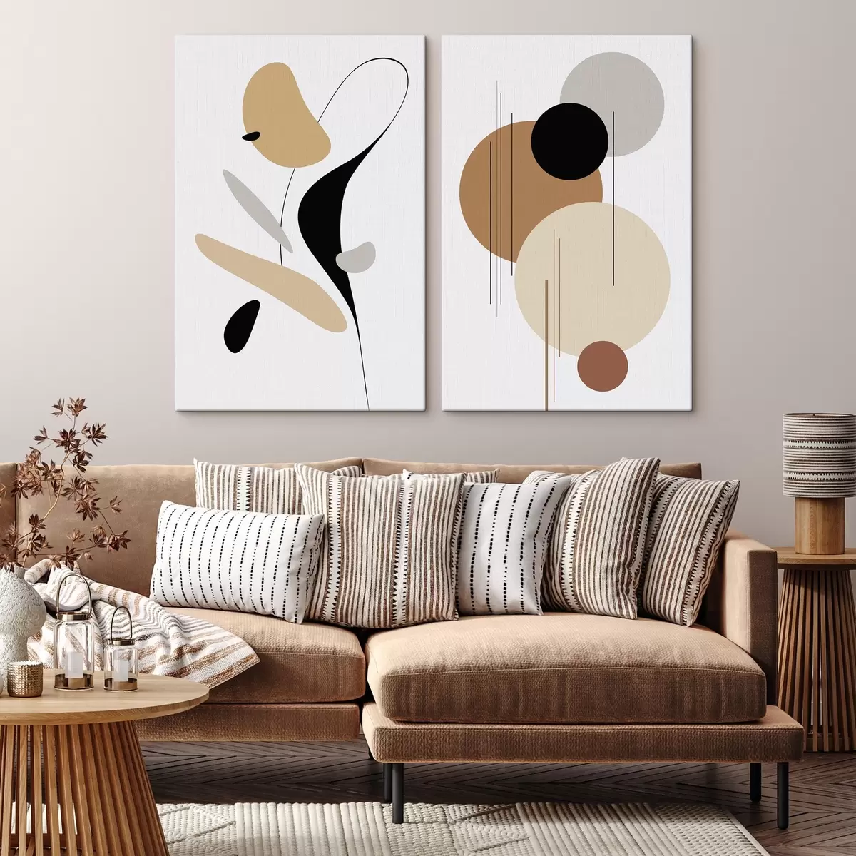  Peintures Composition géométrique abstraite m00908