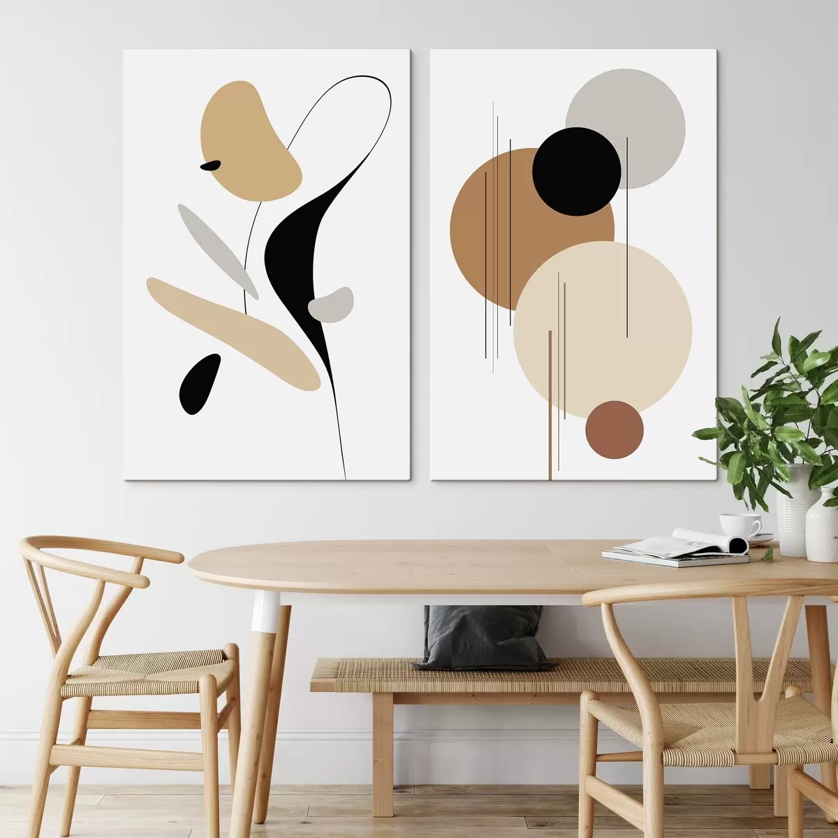  Peintures Composition géométrique abstraite m00908