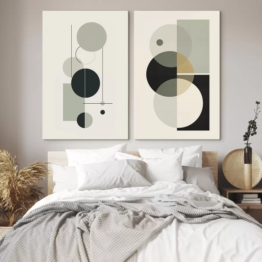  Peintures Abstraction géométrique m00909