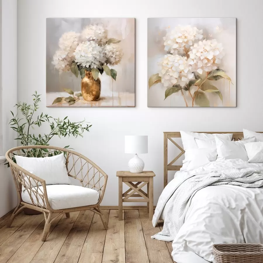  Schilderijen Delicate hortensia's m00857