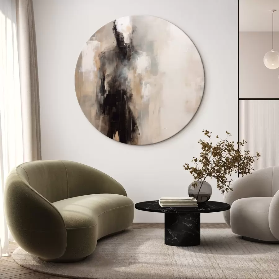  Peintures Une silhouette humaine abstraite dans l'ombre r46360