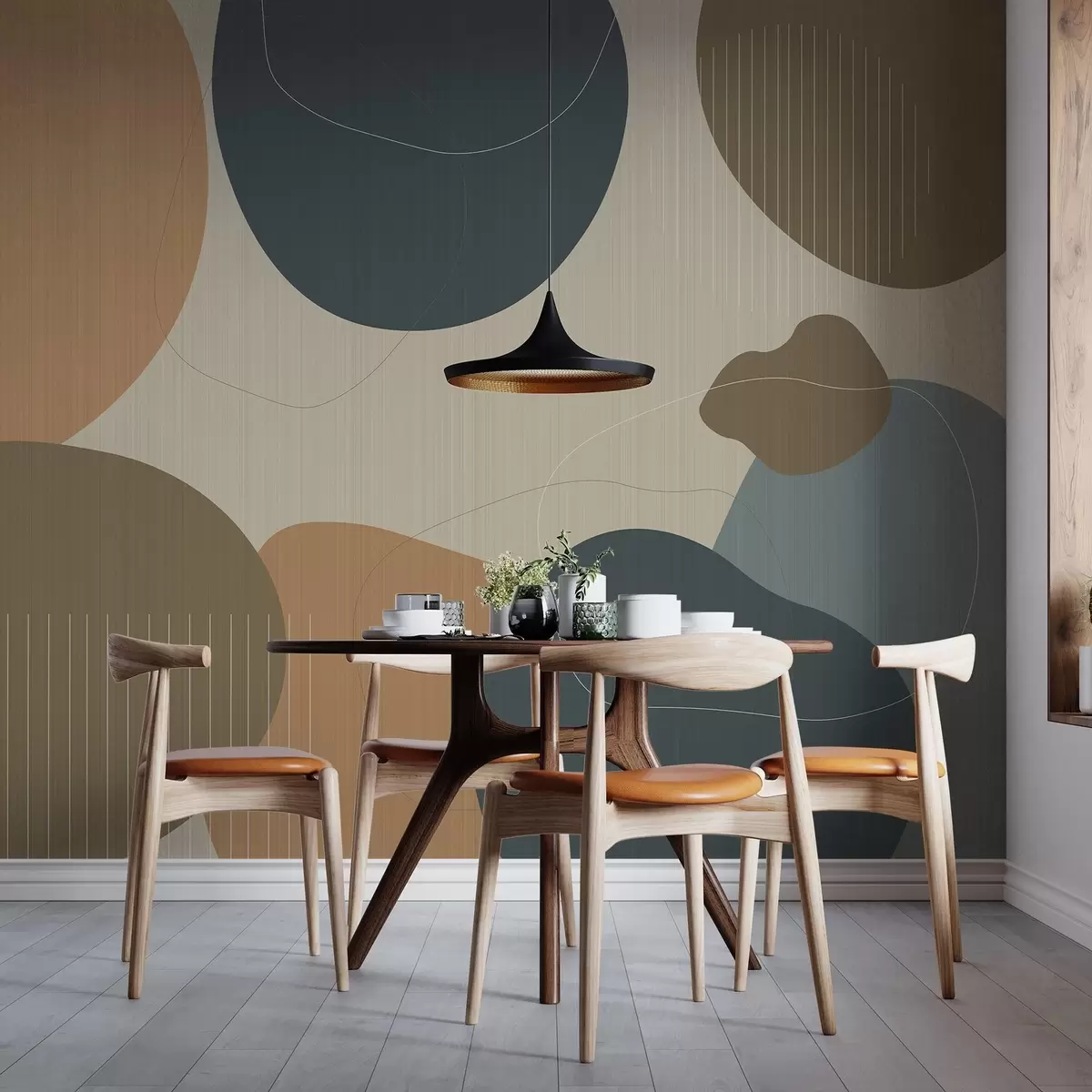 Papier peint photo Cercles abstraits w04759v1