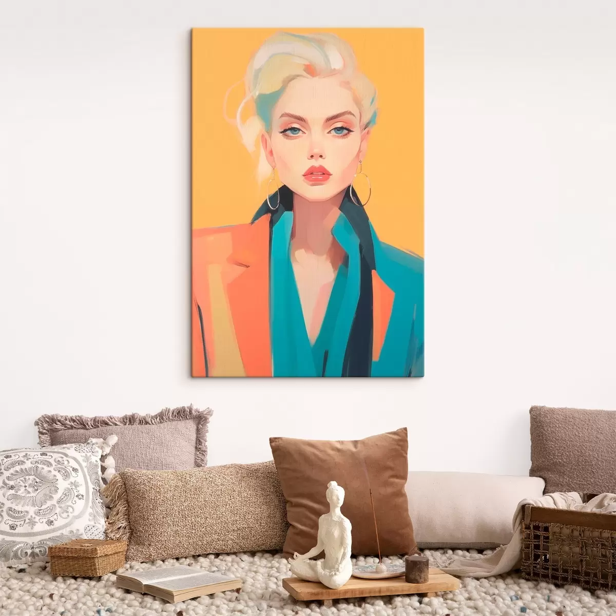  Peintures Fille en veste s46422