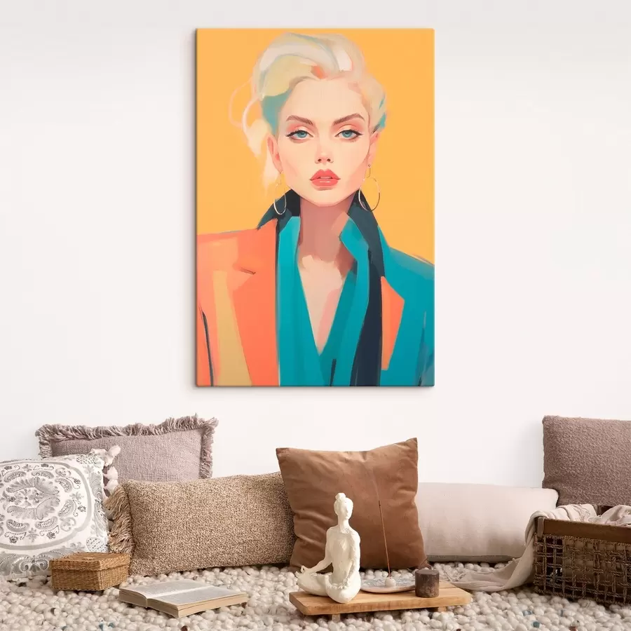  Peintures Fille en veste s46422