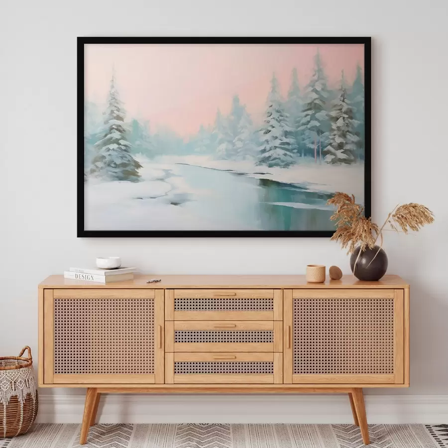 Fotobehang Winterlandschap f46408