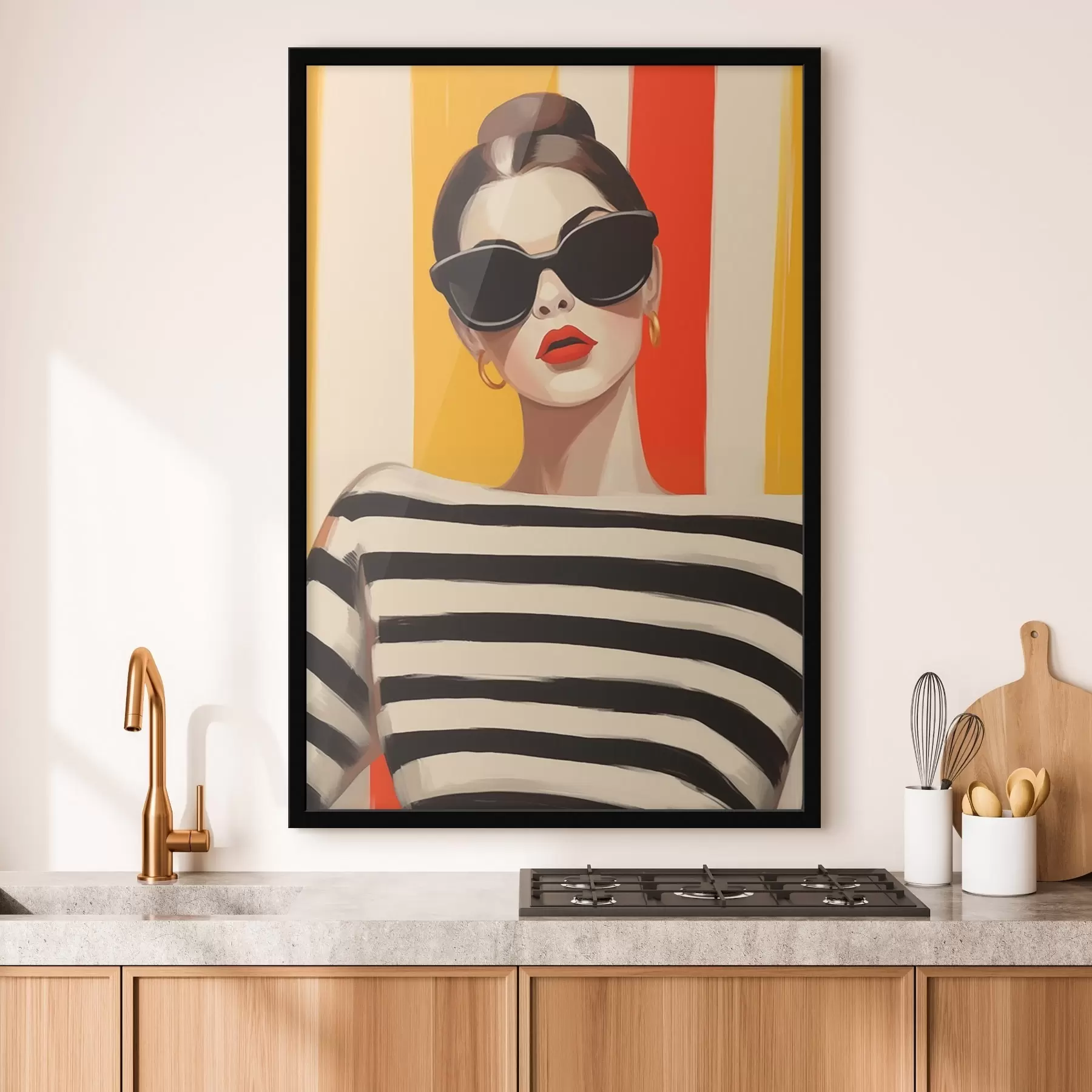 Fotobehang Modieus meisje f46418