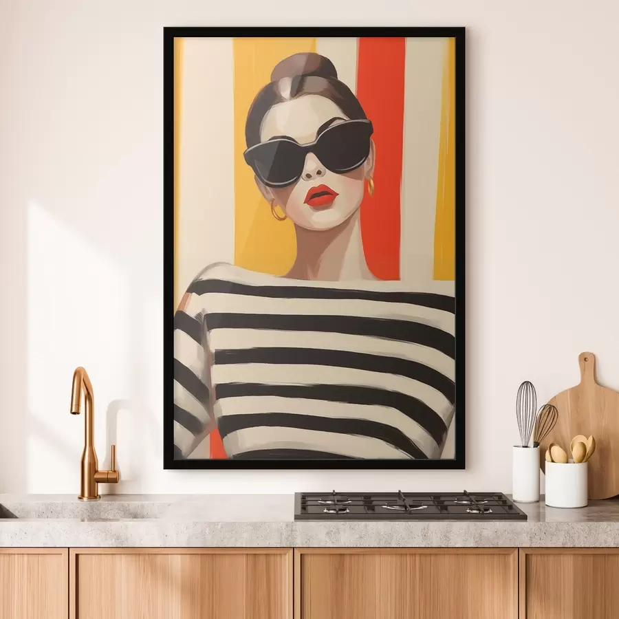 Fotobehang Modieus meisje f46418