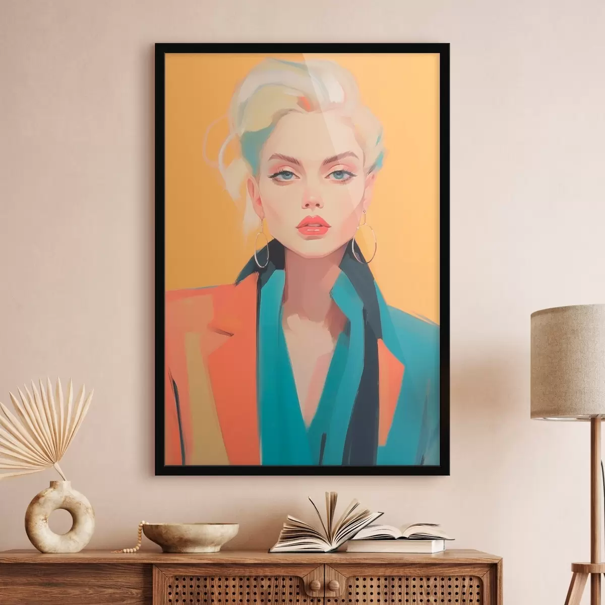 Poster Meisje in een jasje f46422