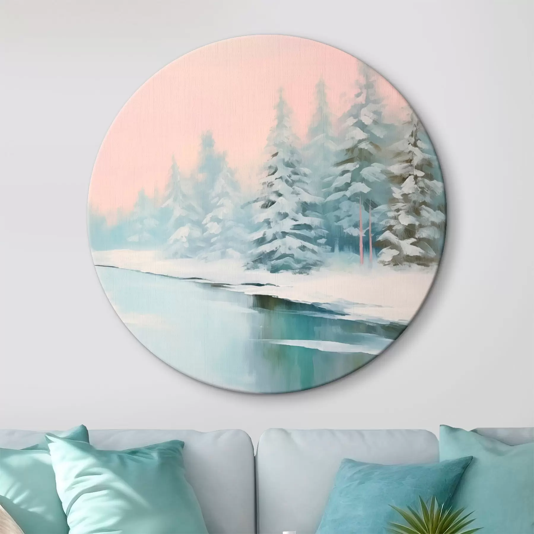  Schilderijen Winterlandschap r46408