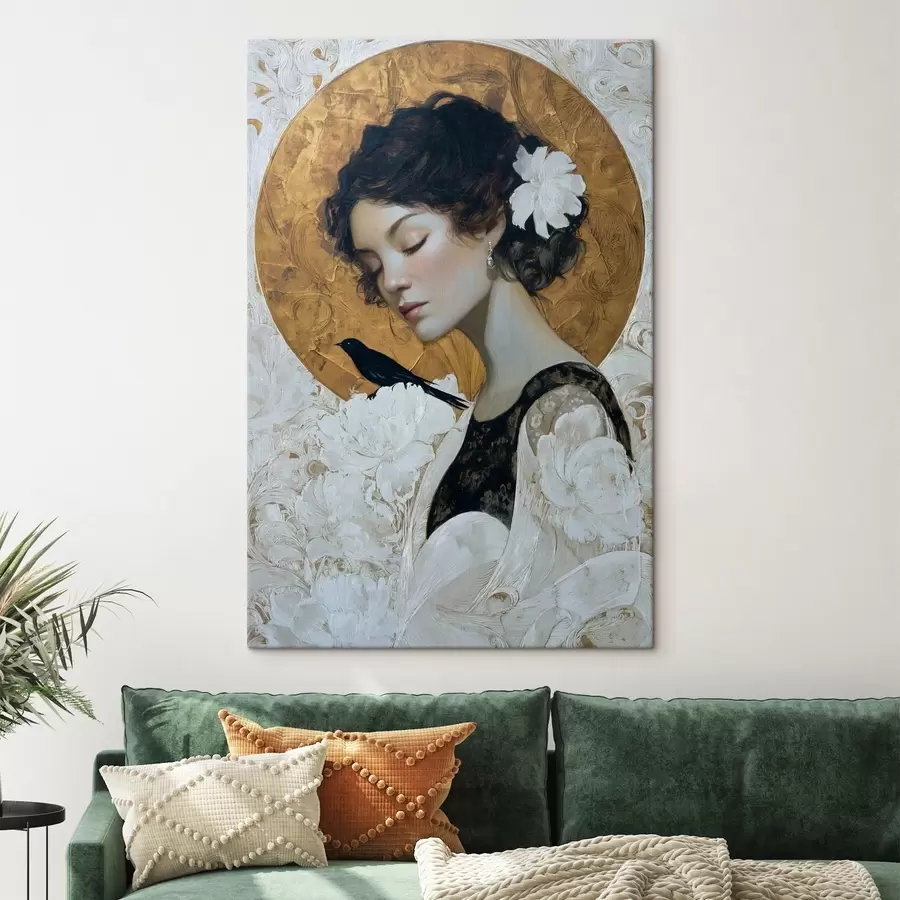  Peintures Fille et cercle s46364