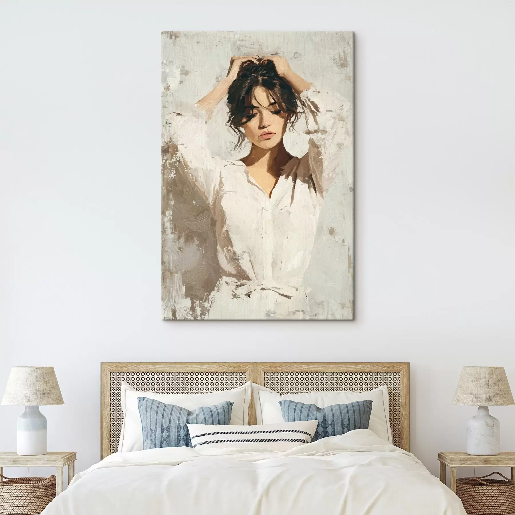  Schilderijen Vrouw in het wit s46366