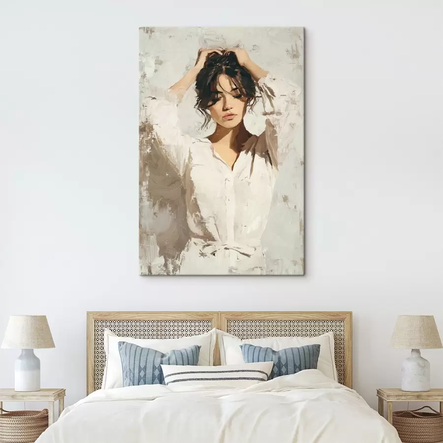  Peintures La femme en blanc s46366