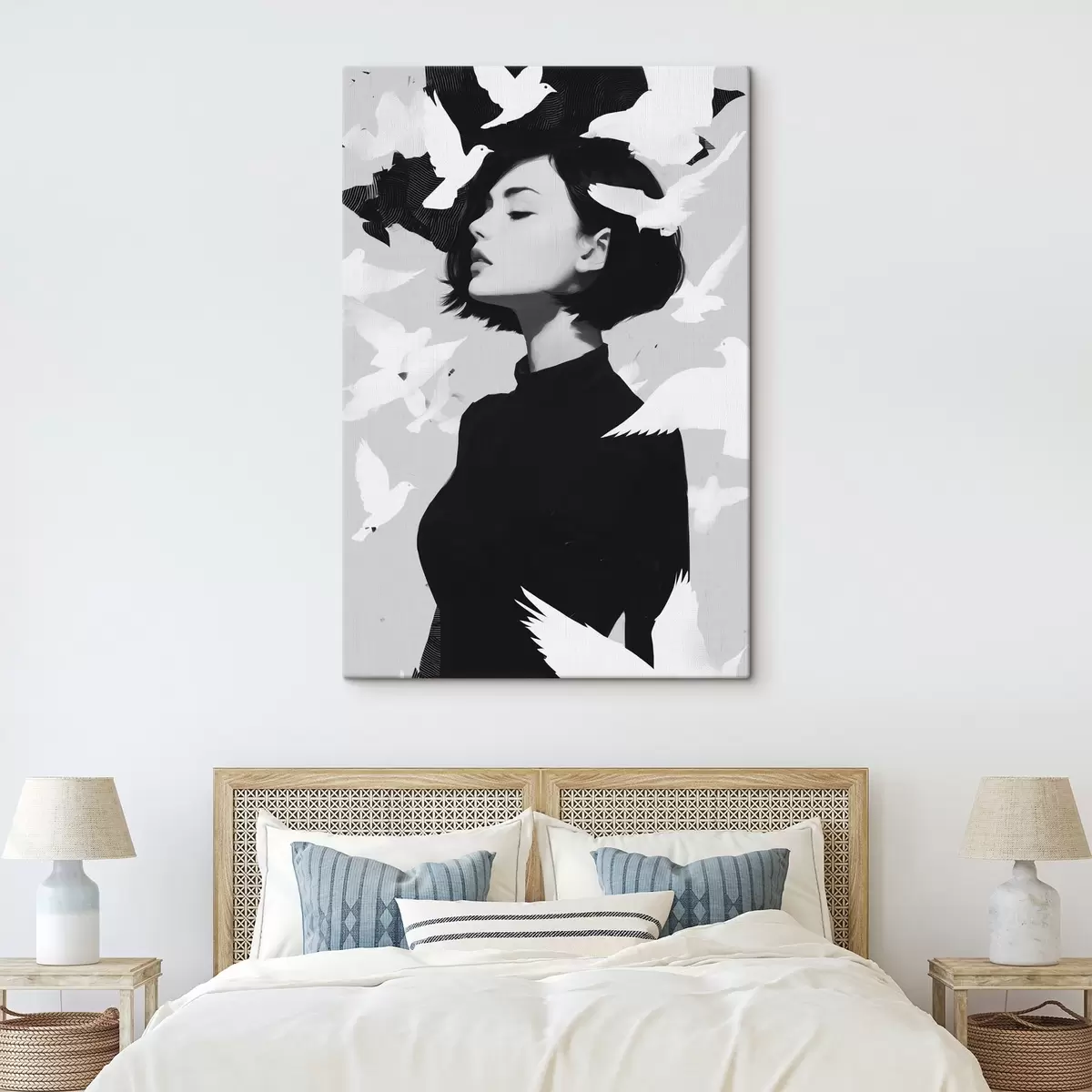  Schilderijen Meisje met vogels s46369