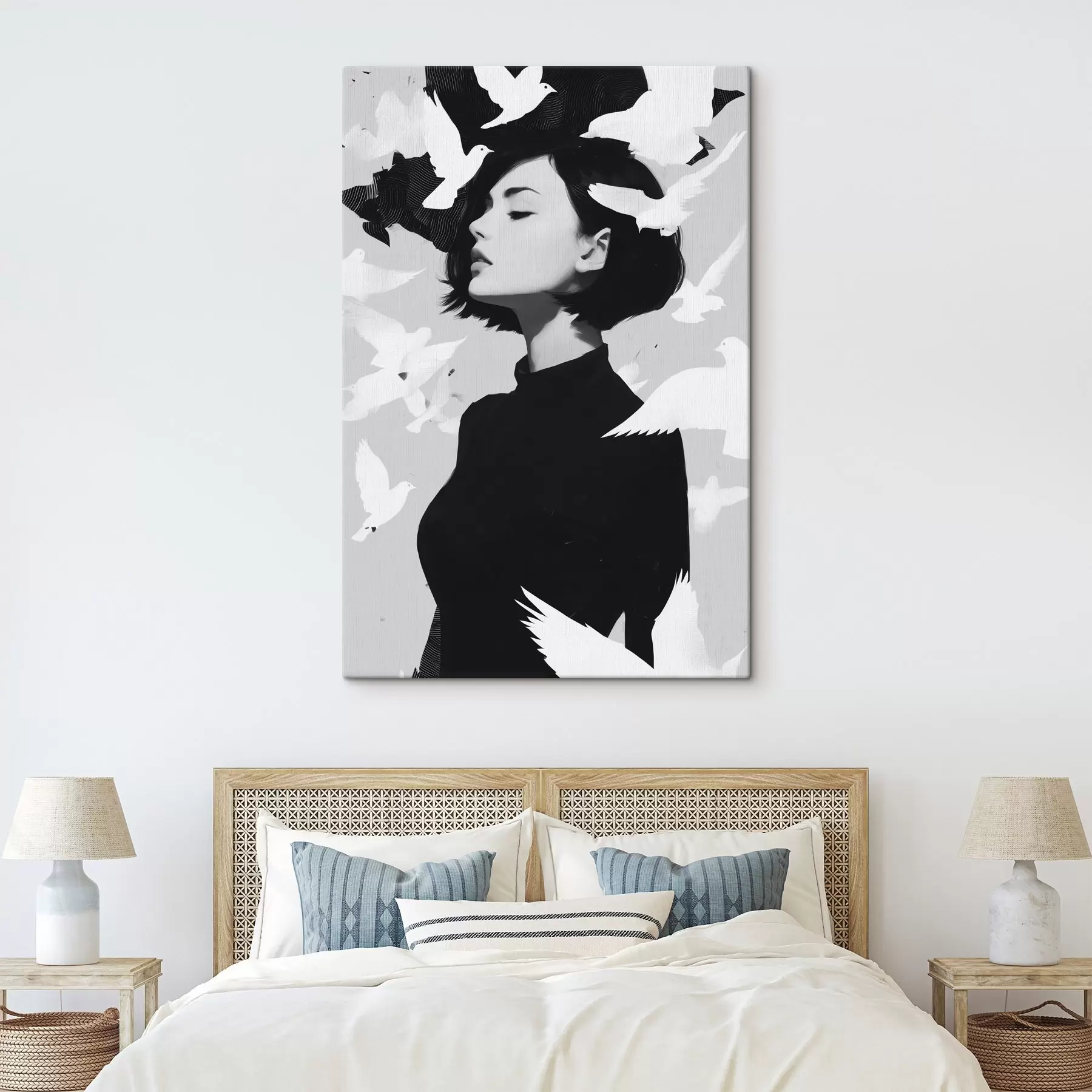  Schilderijen Meisje met vogels s46369