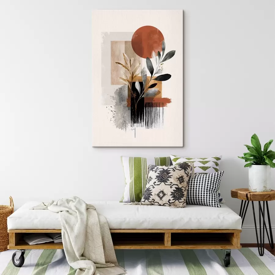  Peintures Géométrie et abstraction des feuilles s46388