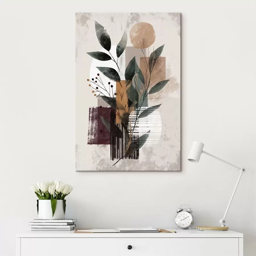  Peintures Abstraction des feuilles s46393