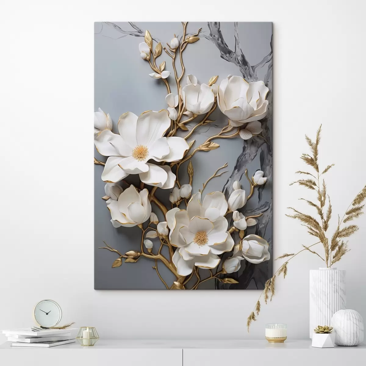  Schilderijen Abstracte bloemen s46401