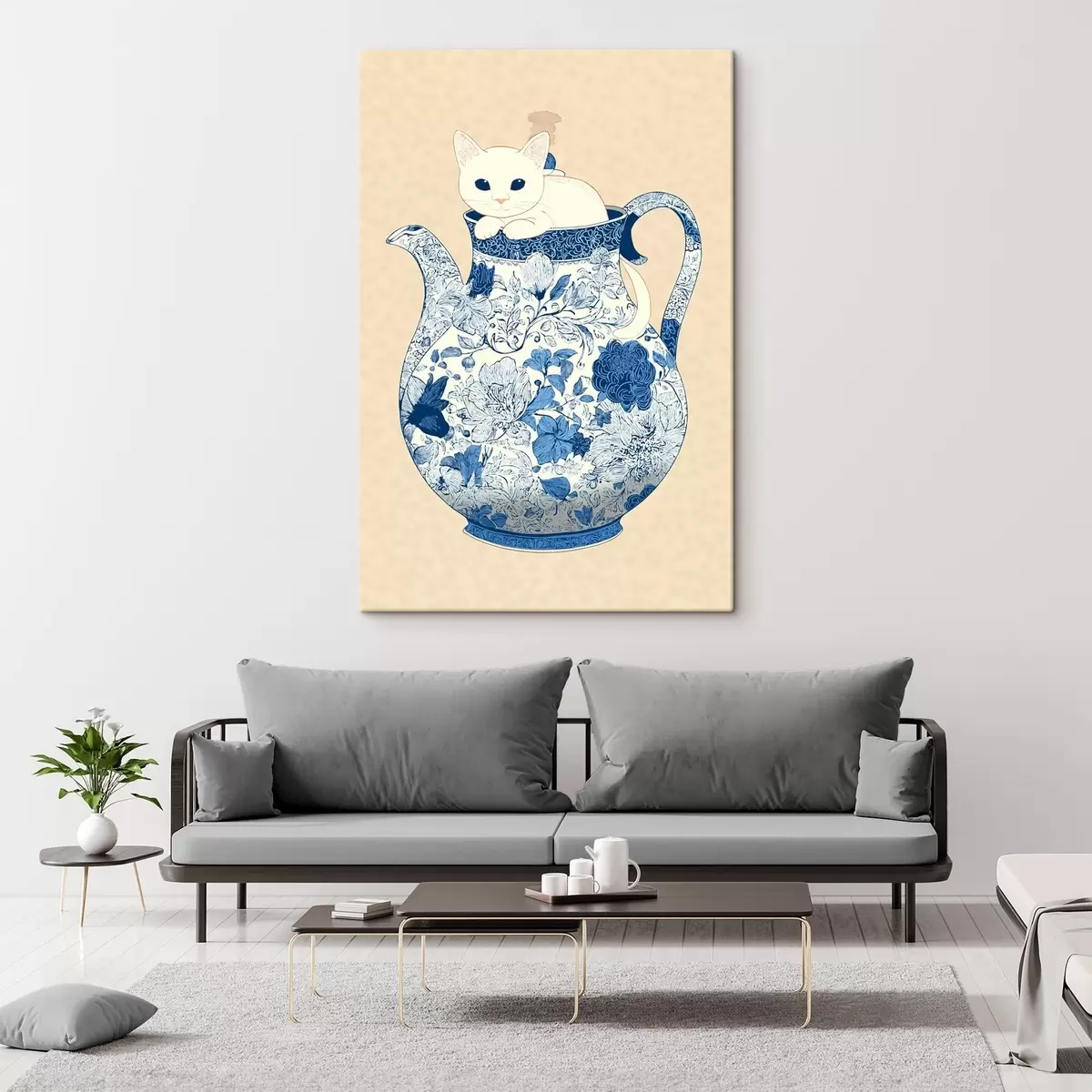  Schilderijen Kat in kruik s46432