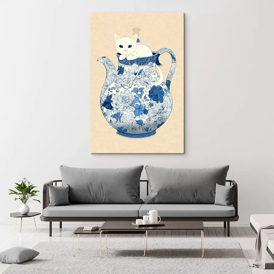  Peintures Chat dans une cruche s46432