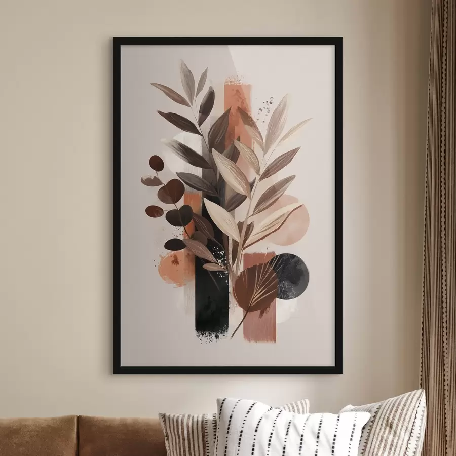 Papier peint photo Feuilles abstraites f46376