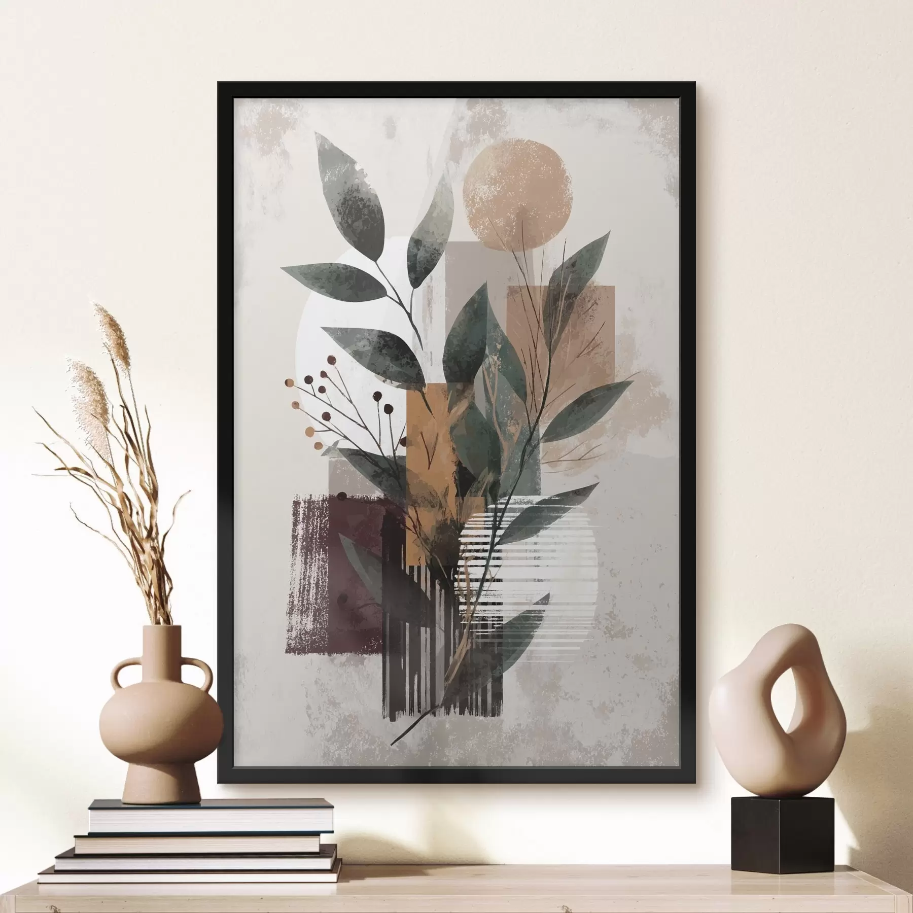 Papier peint photo Abstraction des feuilles f46393