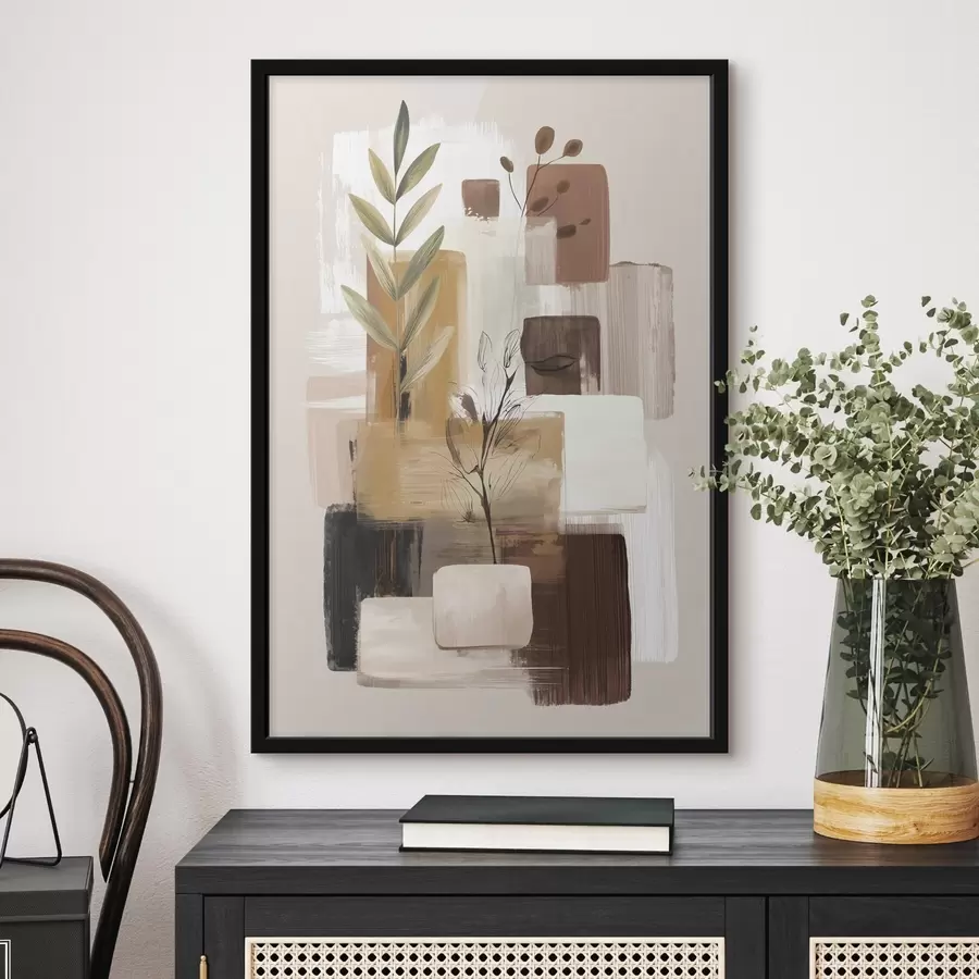 Papier peint photo Abstraction des feuilles f46394