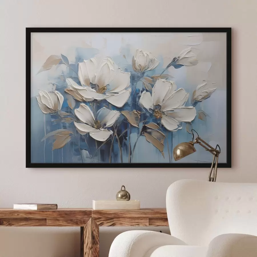 Fotobehang Geschilderde bloemen f46396
