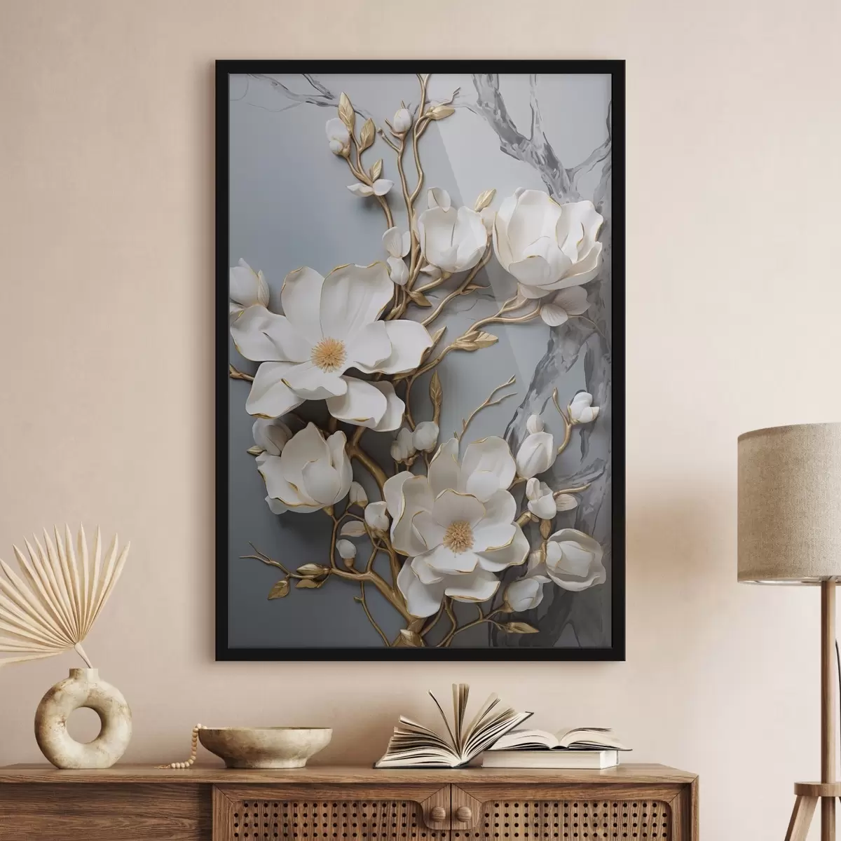 Affiche Fleurs abstraites f46401