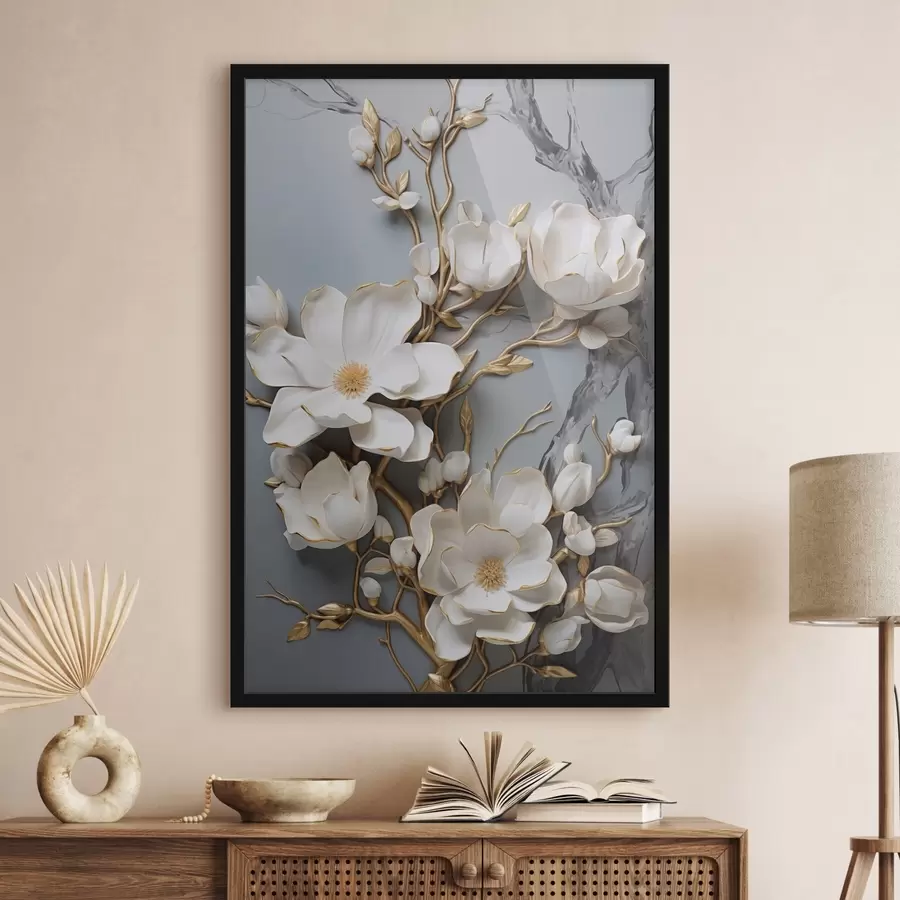 Fotobehang Abstracte bloemen f46401