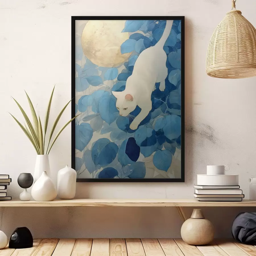 Papier peint photo Chat blanc f46425