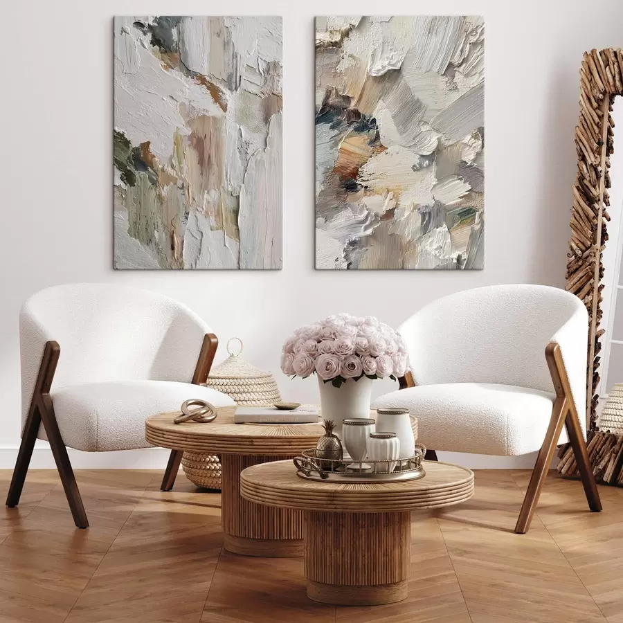  Peintures Texture abstraite en impasto m00916